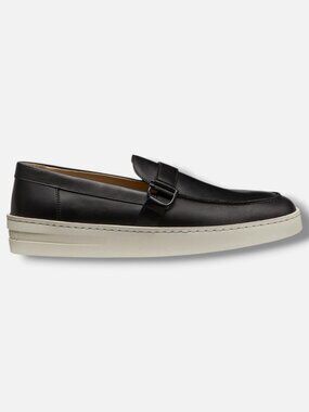 Stuart Weitzman Men's Black Hamptons Buckle Loafer Size 10M